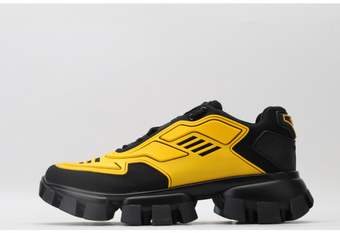 PRAD BLACK YELLOW SNEAKERS