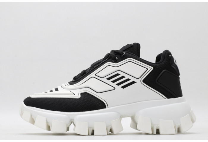 PRAD WHITE BLACK SNEAKERS