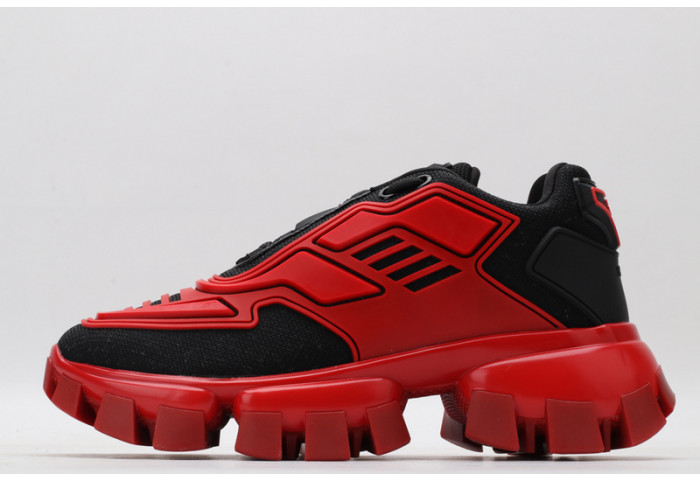 PRAD RED BLACK SNEAKERS