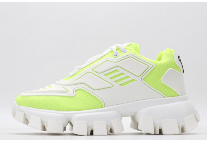 PRAD WHITE LEMON GREEN SNEAKERS