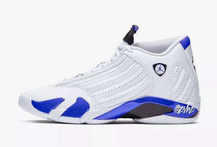 air jordan 14 retro white hyper royal - 487471-104