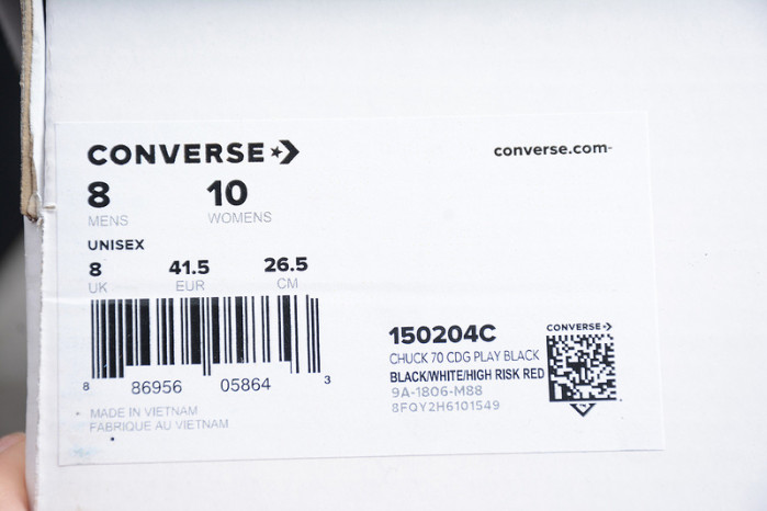​cdg x converse chuck taylor all star 150204c