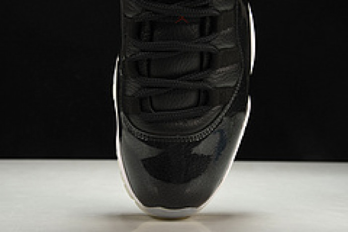 jordan 11 retro bp "72-10" black mens 378037-002