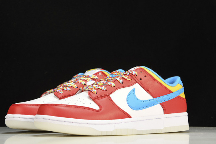 nike dunk low qs lebron james fruity pebbles dh8009-600