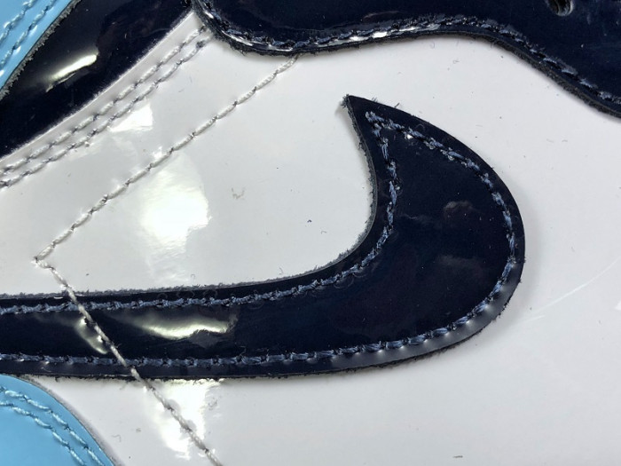 air jordan 1 unc blue chill patent leather cd0461-401