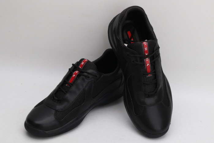 PRAD BLACK RED CUP BIKE FABRIC SNEAKERS