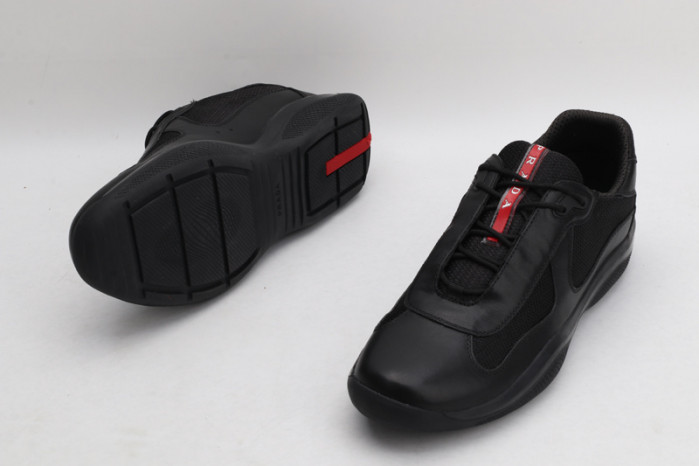 PRAD BLACK RED CUP BIKE FABRIC SNEAKERS