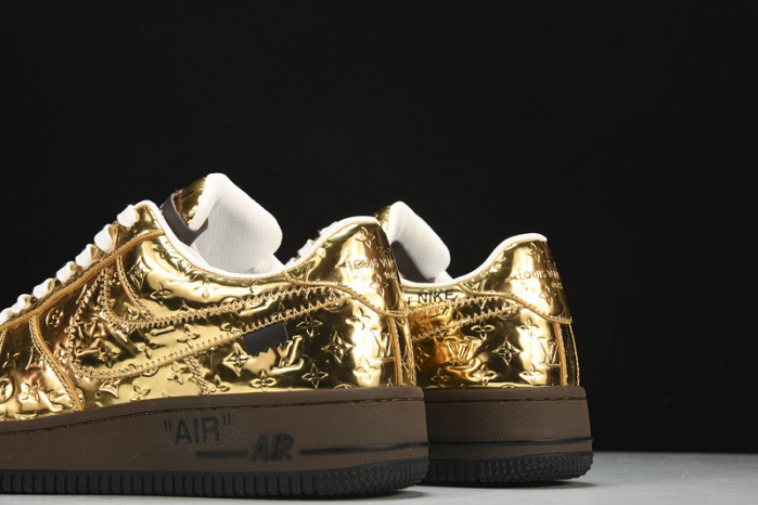nike air force 1 low by virgil abloh metallic gold 1025