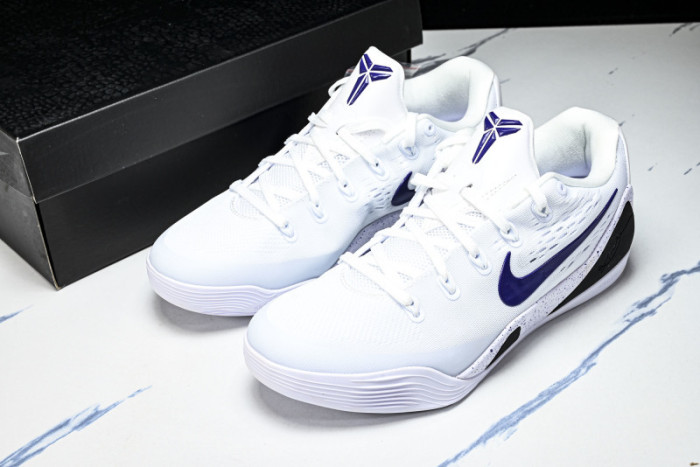 Nike Kobe 9 Elite Low EM Protro White Court Purple IH1401-100