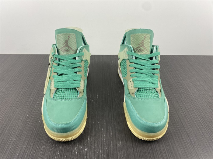 air jordan 4 retro of sail neptune/T*f*ny green cv9388-102