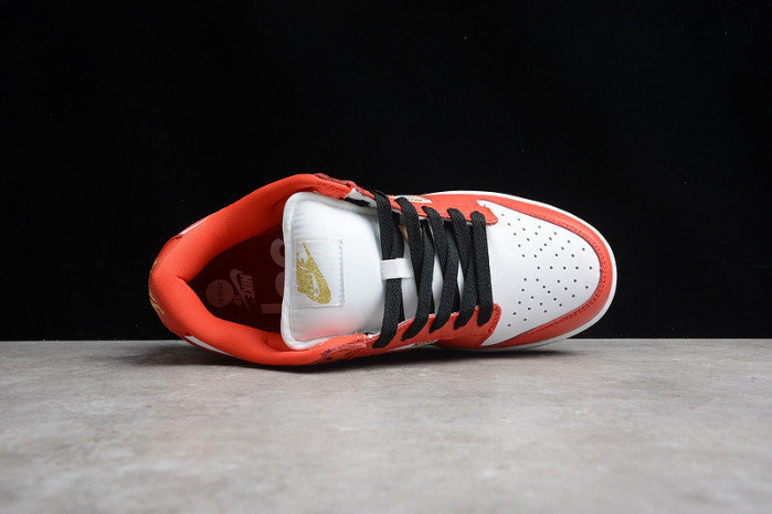 nike sb dunk low white black orange dh3228-161