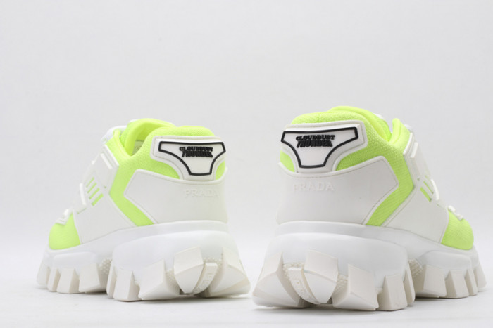PRAD WHITE LEMON GREEN SNEAKERS