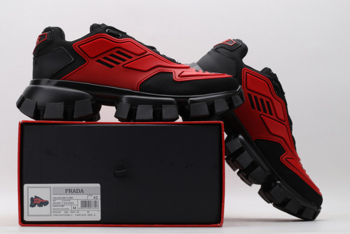 PRAD BLACK RED SNEAKERS