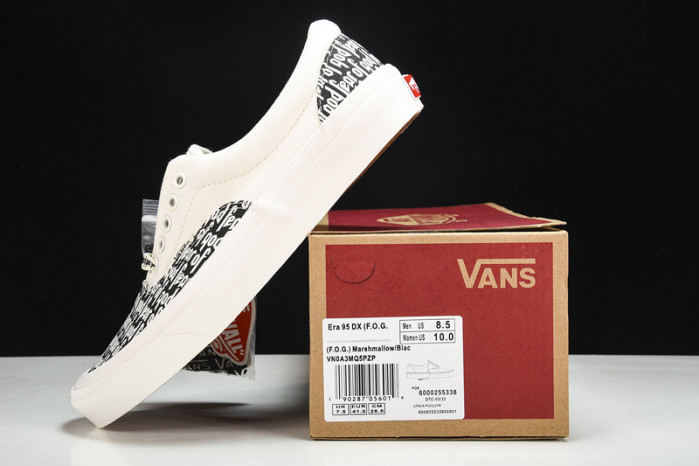 vans era 95 dx fear of god white black vn0a3mq5pzp