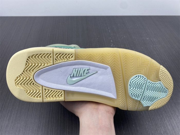 air jordan 4 retro of sail neptune/T*f*ny green cv9388-102