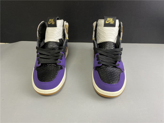 union x air jordan 1 high og black purple gold “mamba” 555088-171