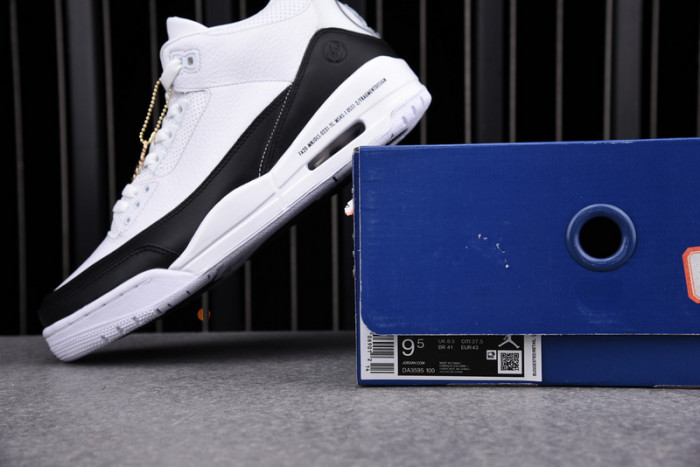fragment air jordan 3 white black da3595-100