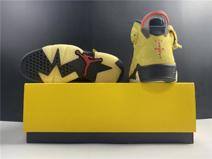 travis scott x air jordan 6 “yellow” - cn1084-300