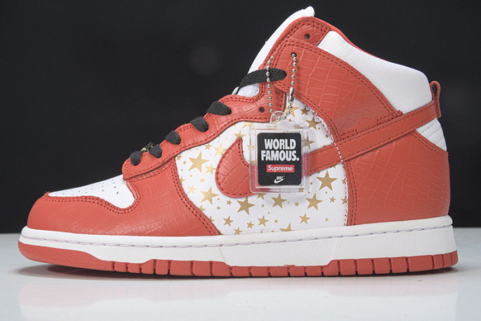 nike dunk high pro sb red stars 307385-161