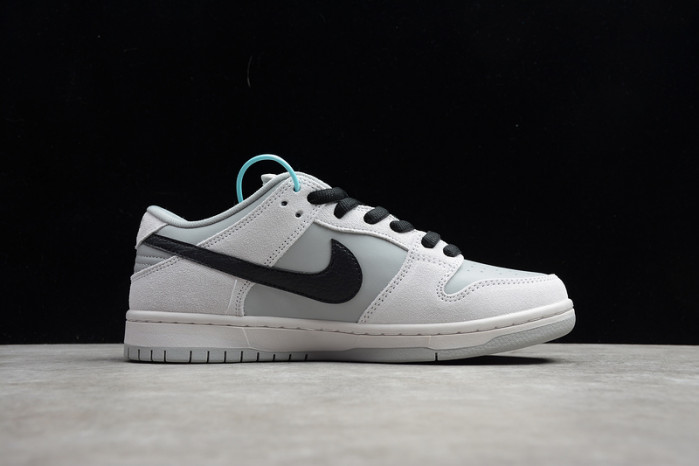 nike sb dunk low pro grey/black bq6817-101
