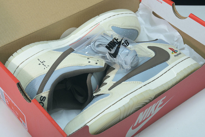 travis scott x playstation x nk sb dunk low cu1726-800