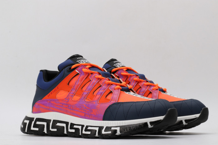 vse chain reaction orange sneaker