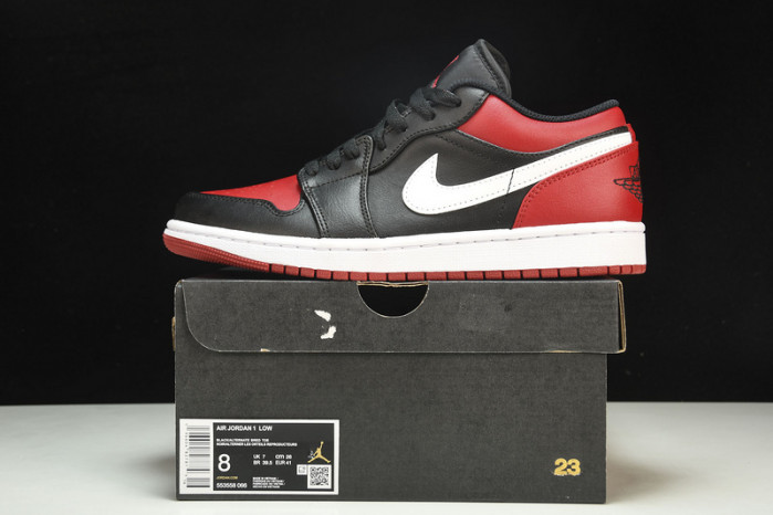 jordan 1 low “alternate bred toe” 553558-066