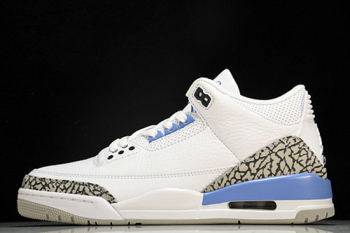 air jordan 3 retro “unc” white ct8532-104