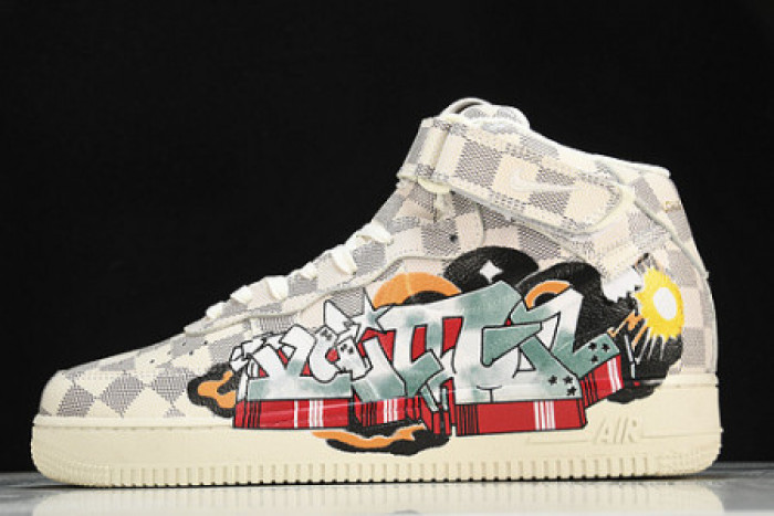 nike air force 1 mid by virgil abloh graffiti 2305121