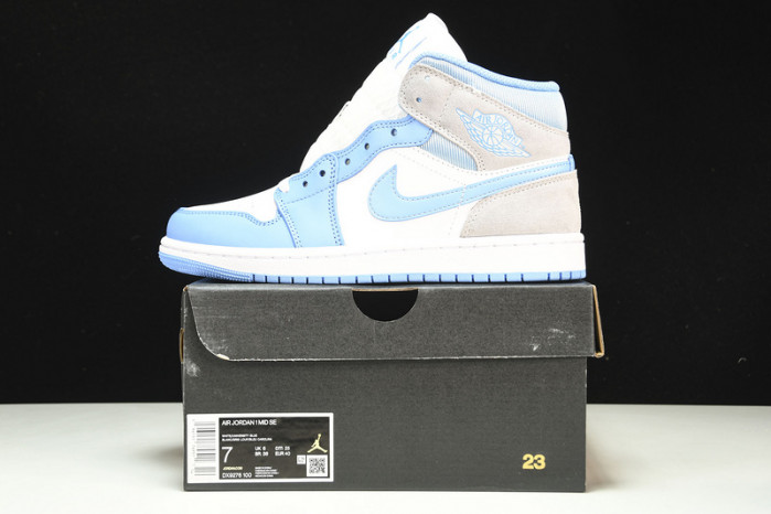 nike air jordan 1 mid university blue grey dx9276-100