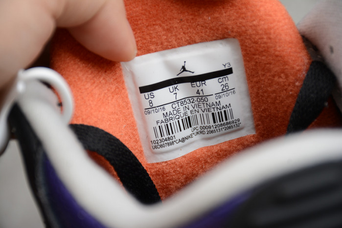 jordan 3 retro black court purple - ct8532-050