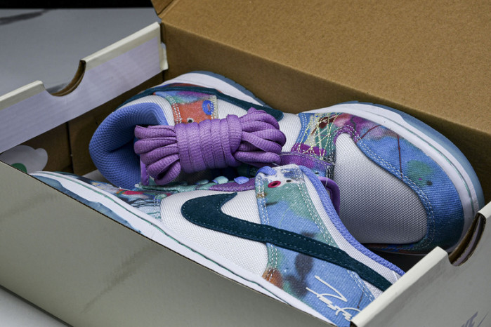 nike sb dunk low futura laboratories bleached aqua hf6061-400