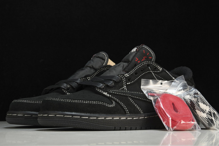 travis scott x air jordan 1 low "black phanT0m" dm7866-001