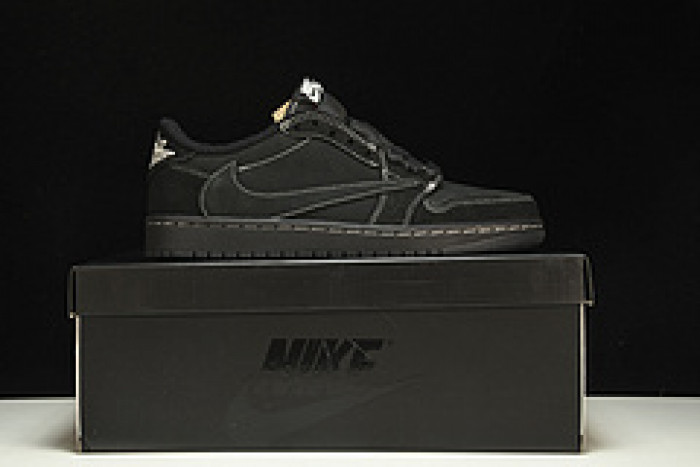 travis scott x air jordan 1 low "black phanT0m" dm7866-001