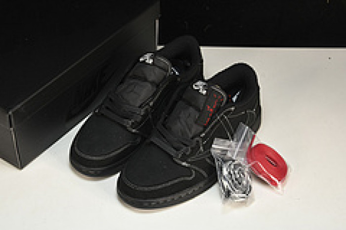 travis scott x air jordan 1 low "black phanT0m" dm7866-001