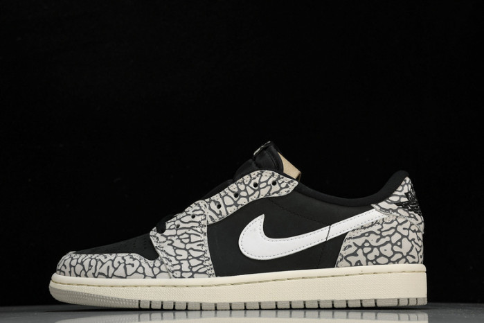 jordan 1 retro low og black cement cz0790-001