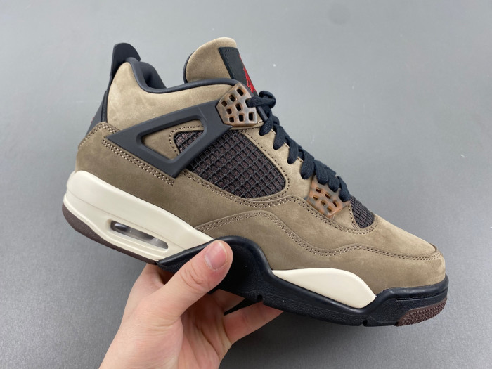travis scott x air jordan 4 retro brown aj4-882335