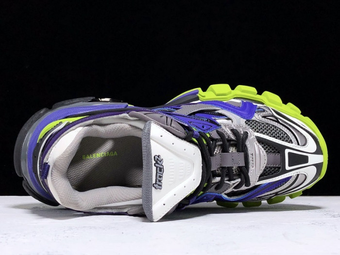 bl track trainers sneaker purple grey yellow h903p067