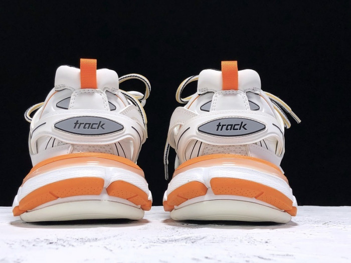 (led) bl tess s. gomma trek low sneakers white orange h903p029