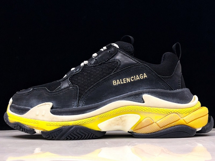 bl triple-s sneakers black yellow h903p055