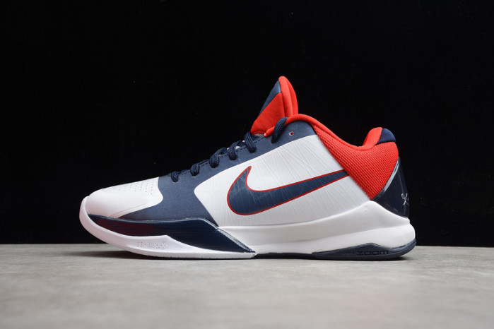 zoom kobe vx white/obsidian-sport red 386430-103