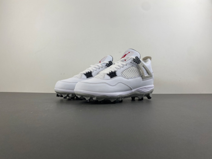 (SOCCER CLEATS) Jordan 4 Retro TD Cleat White Cement HQ0207-106