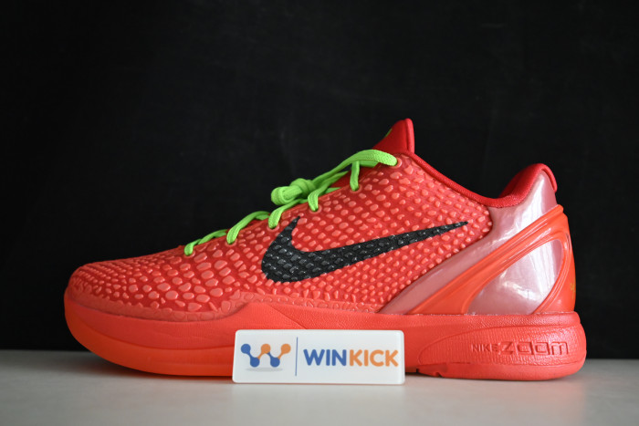 nike kobe 6 protro “reverse grinch” fv4921-600