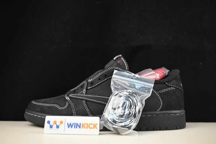 travis scott x air jordan 1 low og black/black dm7866-168 (with accessories)