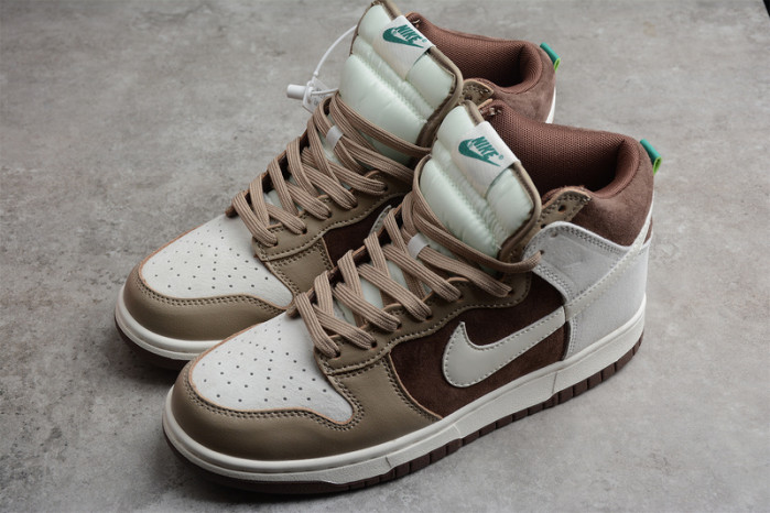 nike dunk high light chocolate - dh5348-100