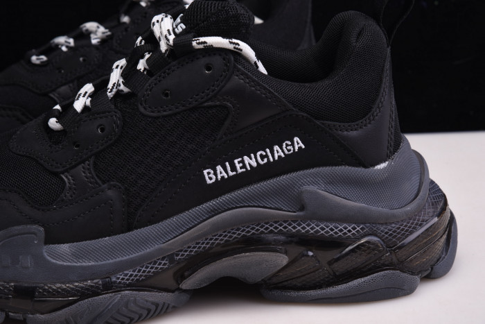 bl triple s trainers black sneakers h903p8082