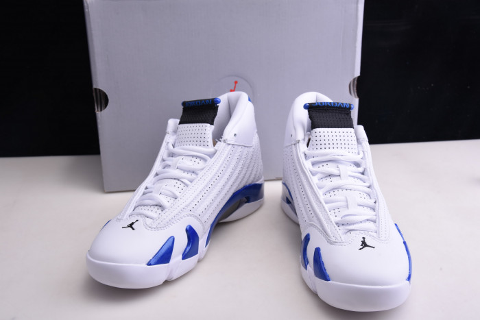 air jordan 14 retro white hyper royal - 487471-104